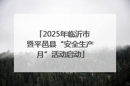 2025年临沂市暨平邑县“安全生产月”活动启动