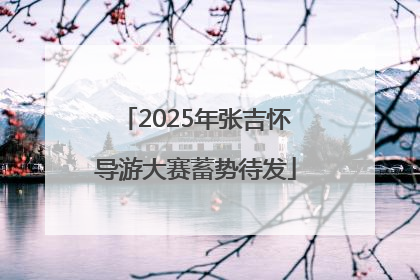 2025年张吉怀导游大赛蓄势待发