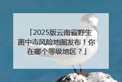 2025版云南省野生菌中毒风险地图发布！你在哪个等级地区？