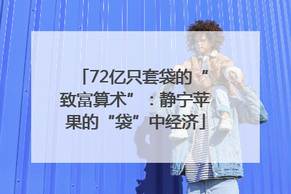 72亿只套袋的“致富算术”：静宁苹果的“袋”中经济
